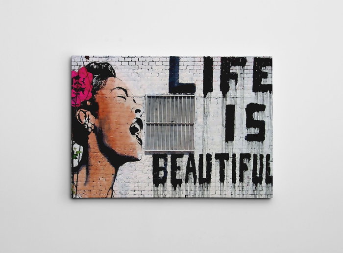Wallity Lienzo Decorativo Banksy WY132 50 x 70 cm Wallity Lienzo Decorativo Banksy WY132 50 x 70 cm